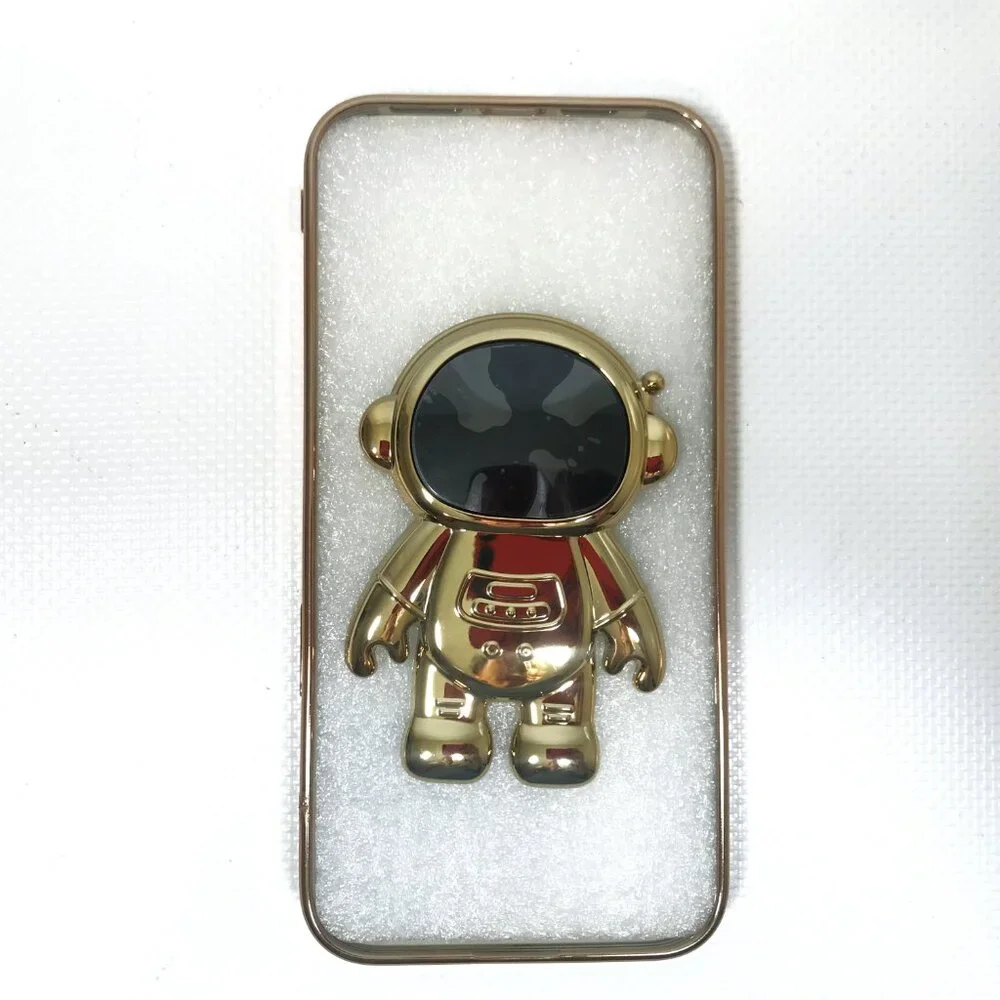 iPhone 14 Pro Cell Phone Case Rose Gold Astronaut